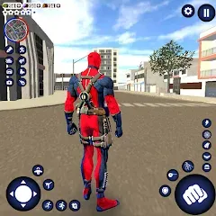 Скачать взломанную Miami Rope Hero Spider Game  [МОД Бесконечные монеты] - последняя версия apk на Андроид