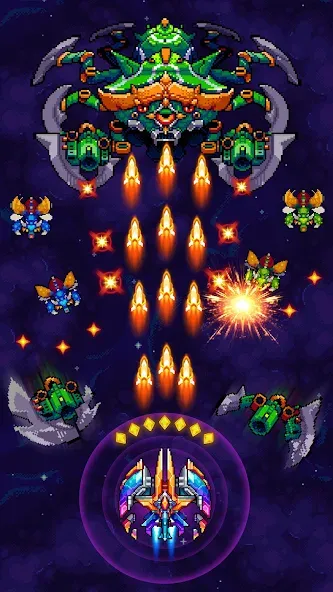 Galaxiga Arcade Shooting Game (Галаксига)  [МОД Меню] Screenshot 1