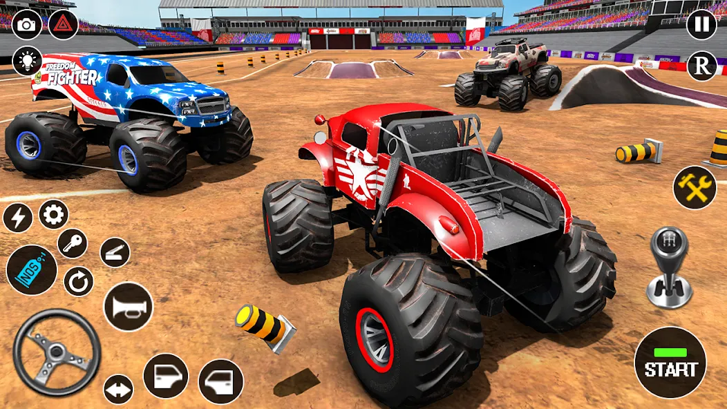 Fearless US Monster Truck Game (Фирлесс ЮЭС Монстер Трак Гейм)  [МОД Mega Pack] Screenshot 5