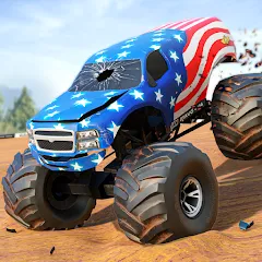 Взлом Fearless US Monster Truck Game (Фирлесс ЮЭС Монстер Трак Гейм)  [МОД Mega Pack] - стабильная версия apk на Андроид