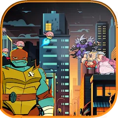 Скачать взлом The turtle adventur ninja hero  [МОД Много денег] - полная версия apk на Андроид