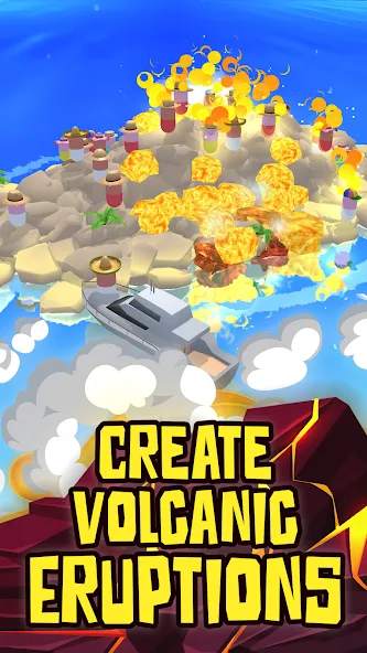 Volcano Island - Sim Game (Вулканический остров)  [МОД Unlimited Money] Screenshot 1