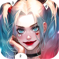 Скачать взлом Clown Color, Paint by number  [МОД Все открыто] - стабильная версия apk на Андроид