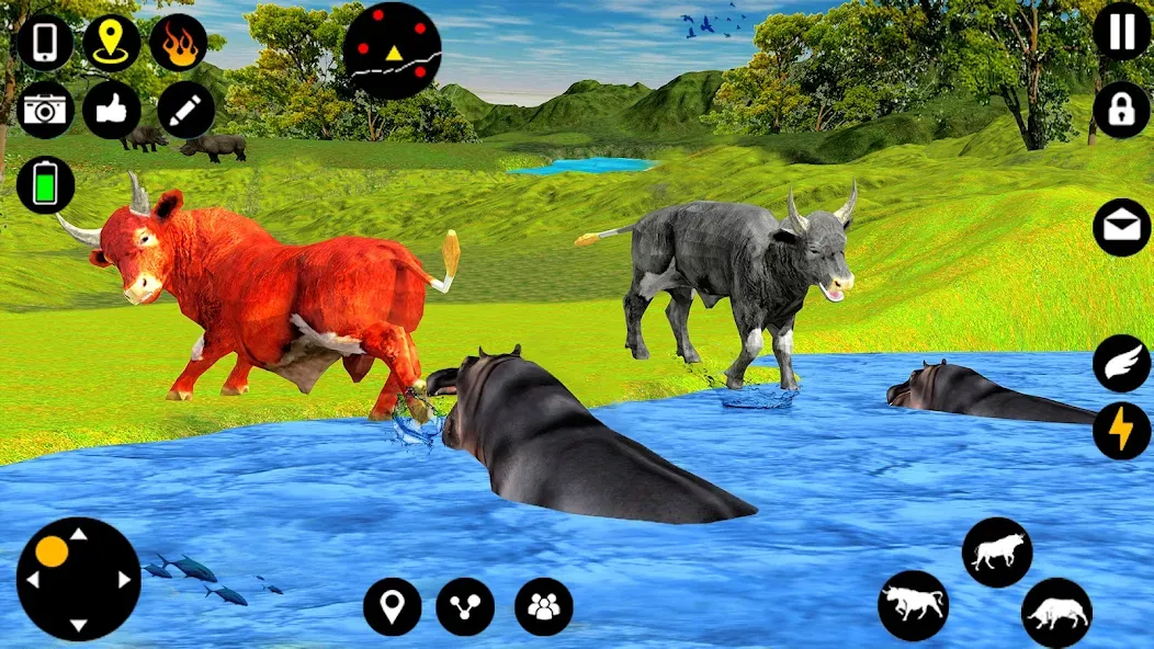 Angry Bull Attack Fight Games (Ангри Булл Атак Файт Геймс)  [МОД Бесконечные деньги] Screenshot 4