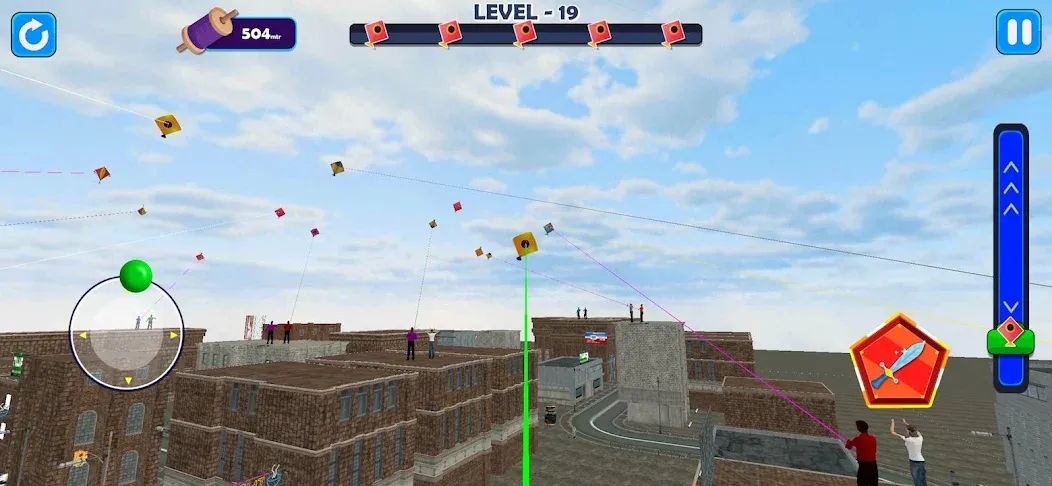 Indian Kite Flying 3D (Индийский воздушный змей 3Д)  [МОД Много денег] Screenshot 2