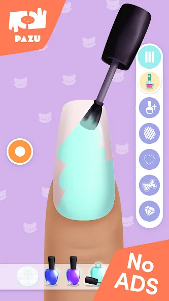 Girls Nail Salon - Kids Games  [МОД Много монет] Screenshot 2