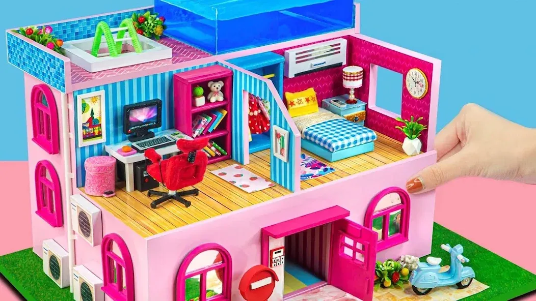 Girl Doll House Design Games (Дизайнерские игры для девочек Домик для кукол)  [МОД Все открыто] Screenshot 3