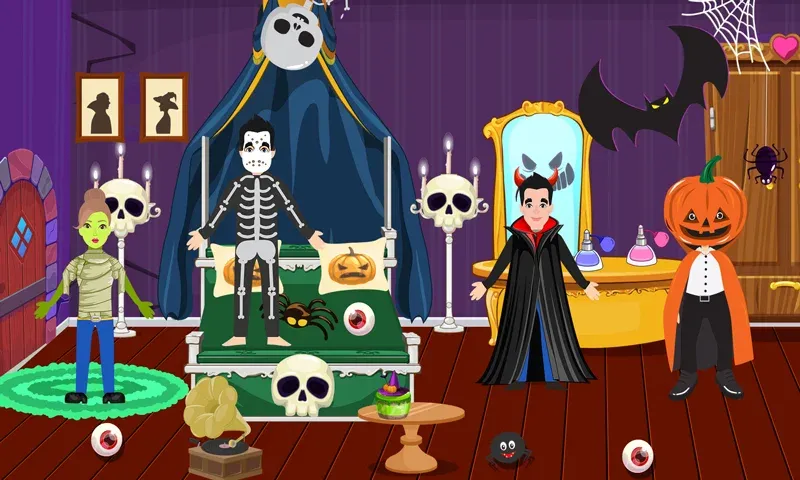 Pretend Play Halloween Party (Претендуй на Хэллоуинскую вечеринку)  [МОД Бесконечные деньги] Screenshot 3