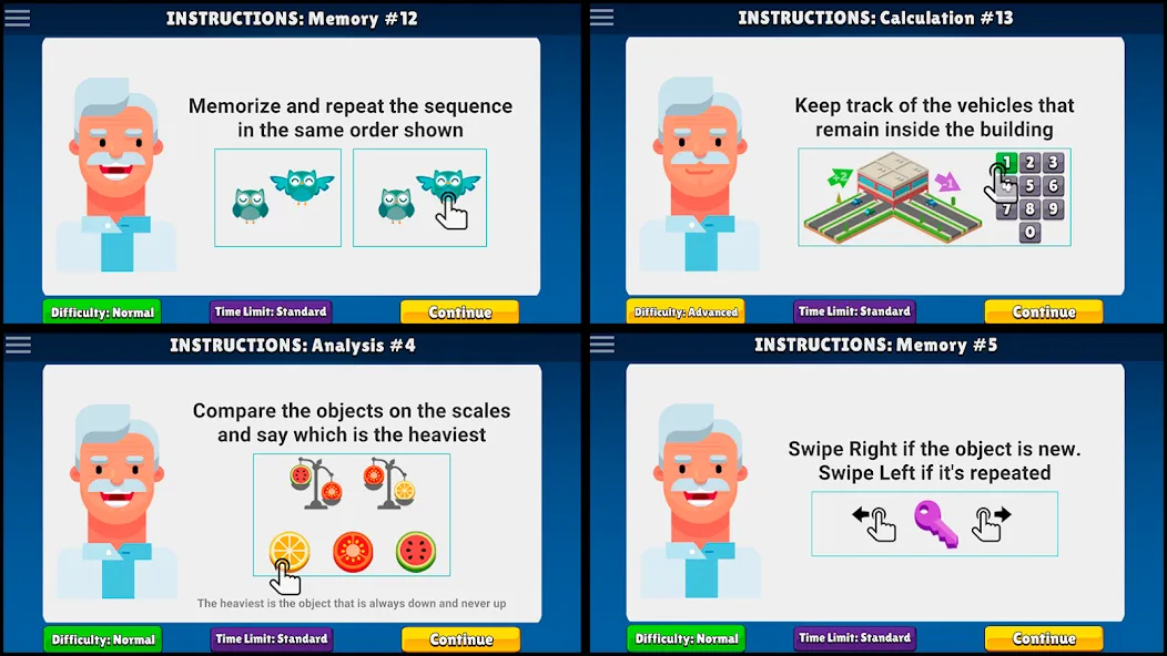 Neurobics: 60 Brain Games (Нейробика)  [МОД Много денег] Screenshot 3