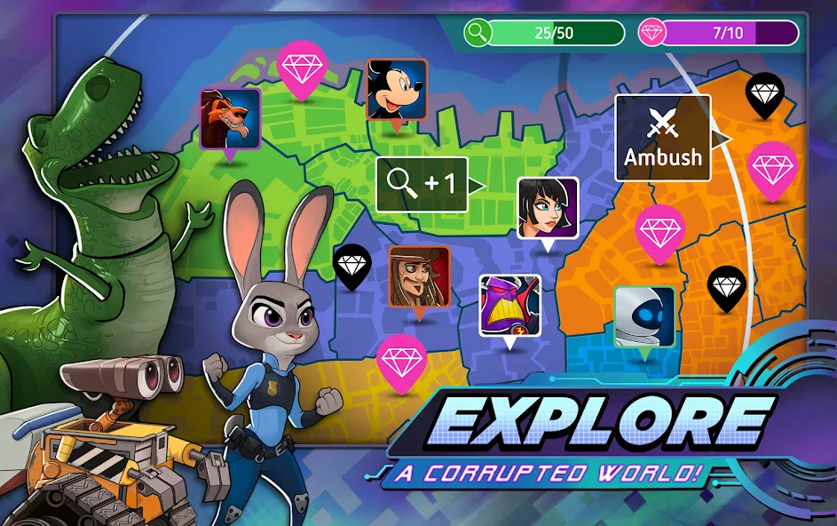 Disney Heroes: Battle Mode (Дисней Хироус)  [МОД Много денег] Screenshot 5