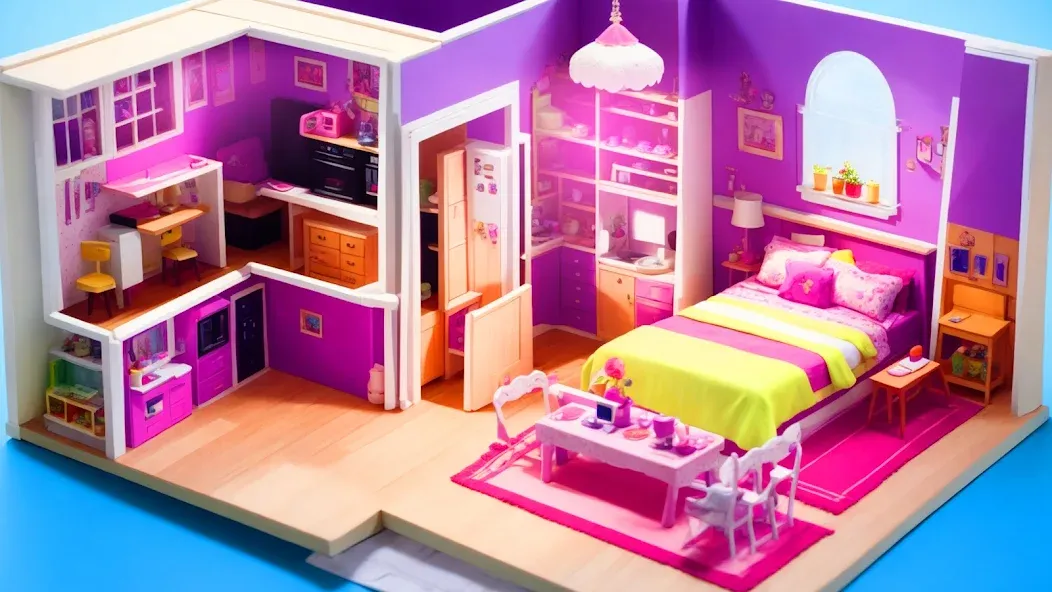 Doll House Design: Girl Games (Долл Хаус Дизайн)  [МОД Много монет] Screenshot 2