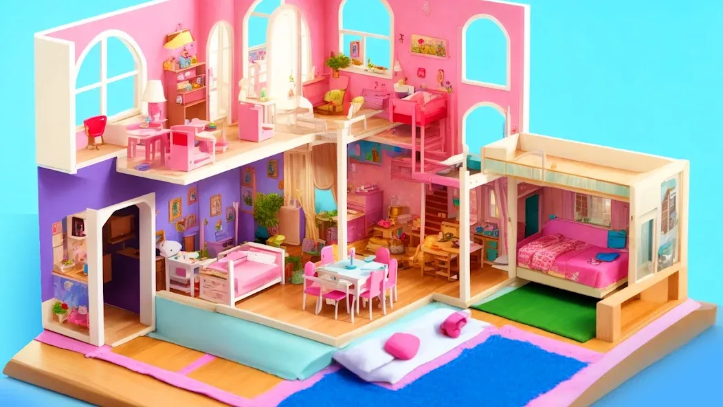 Doll House Design: Girl Games (Долл Хаус Дизайн)  [МОД Много монет] Screenshot 3