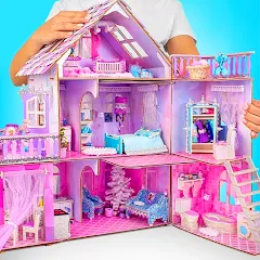 Скачать взлом Doll House Design: Girl Games (Долл Хаус Дизайн)  [МОД Много монет] - последняя версия apk на Андроид