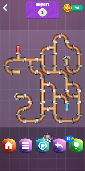 Pipe Puzzle Connect (Пайп Пазл Коннект)  [МОД Много монет] Screenshot 4