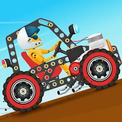 Скачать взломанную Car Builder & Racing for Kids  [МОД Unlimited Money] - стабильная версия apk на Андроид