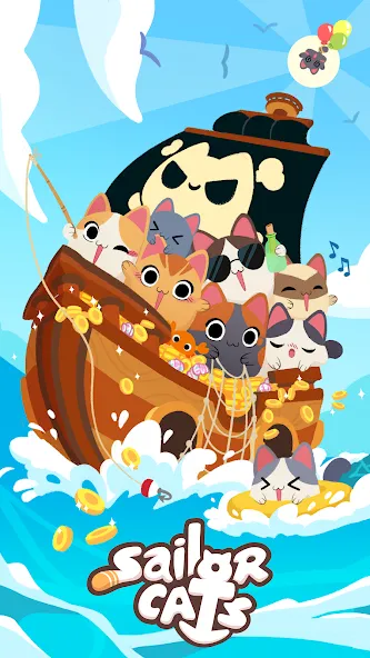 Sailor Cats (эйлор Кэтс)  [МОД Бесконечные деньги] Screenshot 2