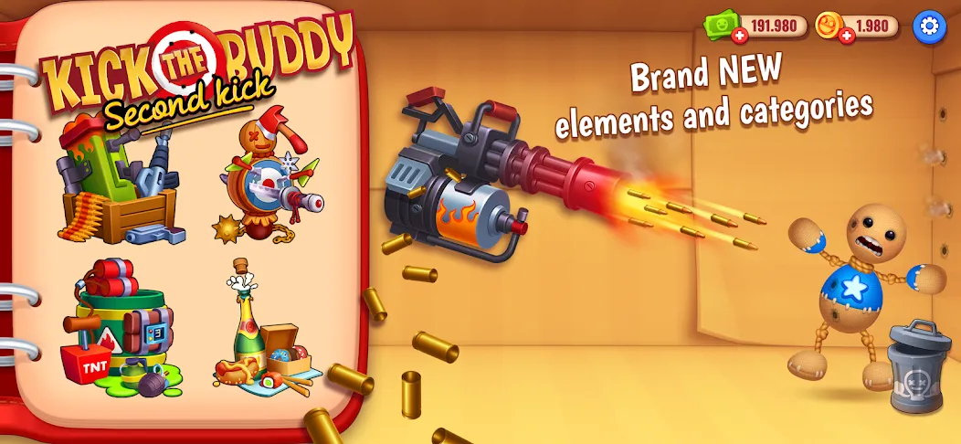 Kick the Buddy: Second Kick (Кик зе Бадди)  [МОД Много монет] Screenshot 2