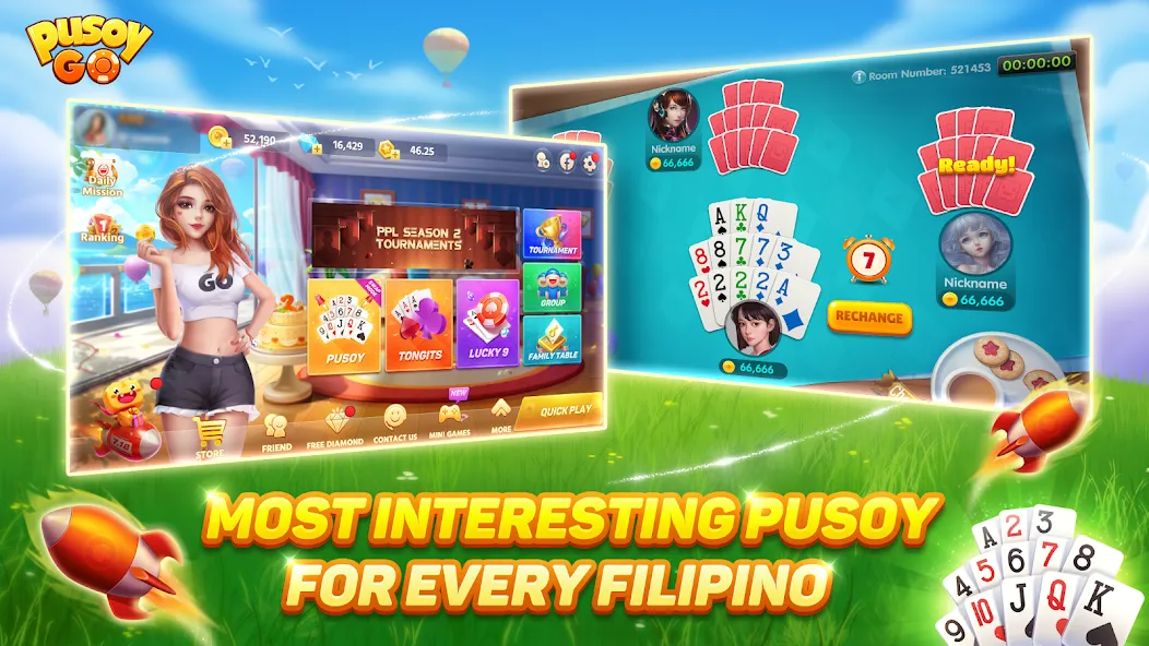 Pusoy Go-Competitive 13 Cards (Пусой Го)  [МОД Unlimited Money] Screenshot 2