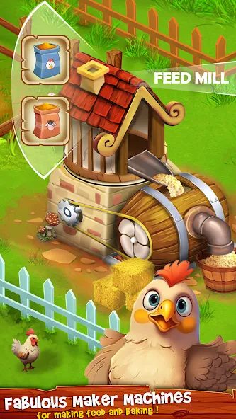 Country Valley Farming Game (Парадайз Хей Фарм Айленд)  [МОД Бесконечные монеты] Screenshot 2