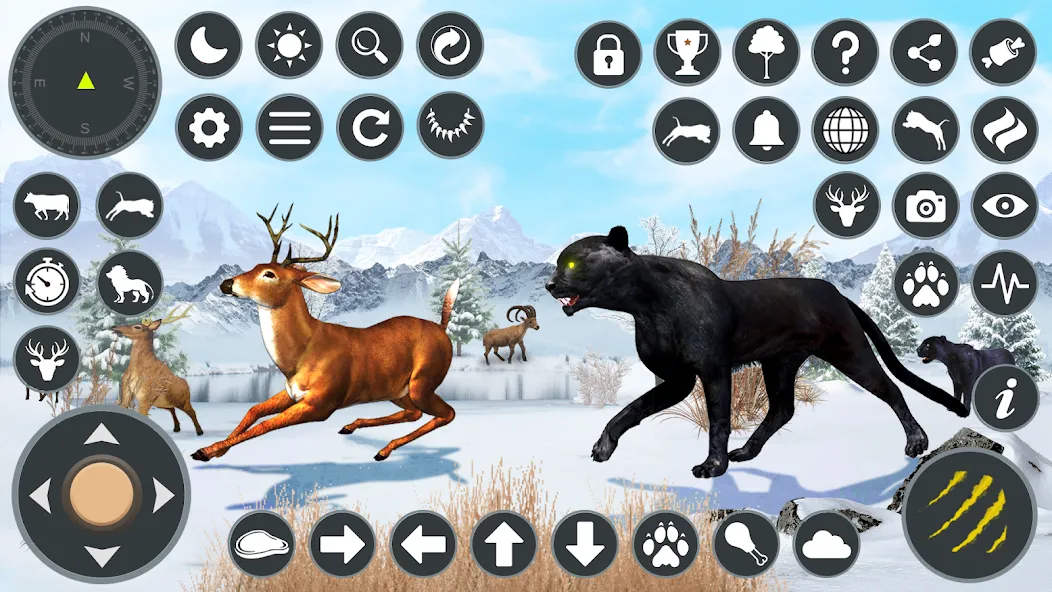 Wild Black Panther Games  [МОД Много денег] Screenshot 1