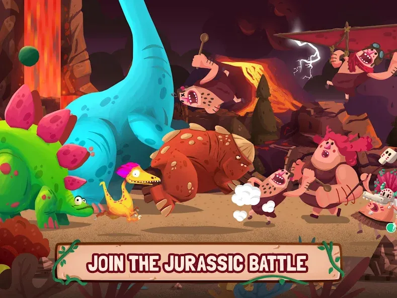 Dino Bash: Dinosaur Battle (Дино Баш)  [МОД Бесконечные монеты] Screenshot 5