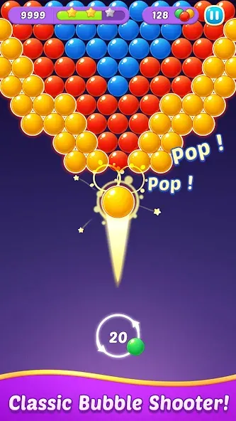 Bubble Shooter Gem Puzzle Pop (Бабл Шутер Драгоценный камень)  [МОД Menu] Screenshot 1