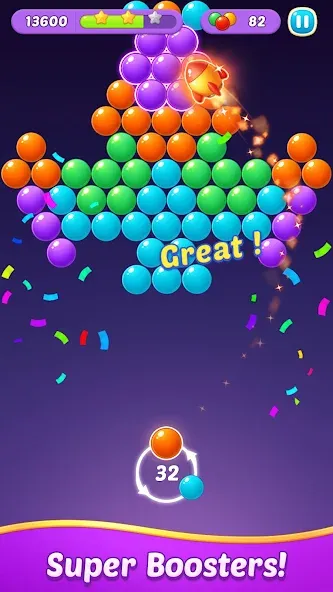 Bubble Shooter Gem Puzzle Pop (Бабл Шутер Драгоценный камень)  [МОД Menu] Screenshot 2