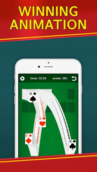 Classic Solitaire Klondike  [МОД Бесконечные деньги] Screenshot 4