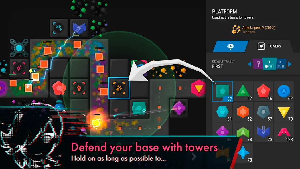 Infinitode 2 - Tower Defense (Инфинитод 2)  [МОД Все открыто] Screenshot 1