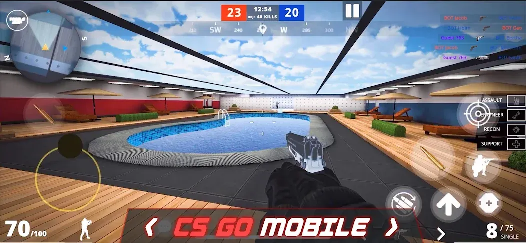 Epic Battle CS:FPS Mobile Game  [МОД Много денег] Screenshot 1