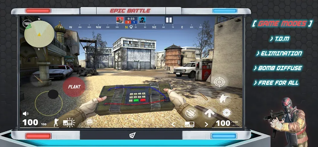 Epic Battle CS:FPS Mobile Game  [МОД Много денег] Screenshot 3