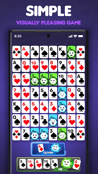 One-Eyed Jack: Card game (Сиквенс)  [МОД Menu] Screenshot 3