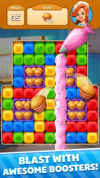 Sweet Cube Blast (Свит Кьюб Бласт)  [МОД Все открыто] Screenshot 4