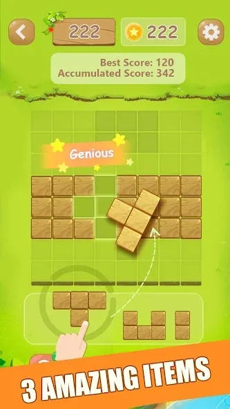 Puzzle Green Blocks (Пазл Зеленые Блоки)  [МОД Много денег] Screenshot 3