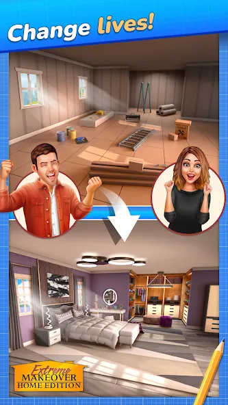 Extreme Makeover: Home Edition (Экстриммакеовер)  [МОД Unlimited Money] Screenshot 1