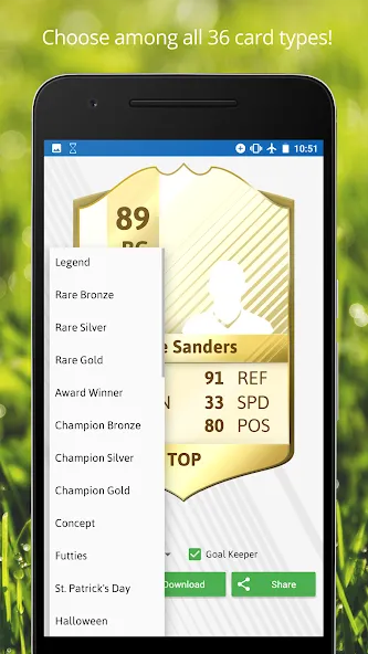 FUT Card Creator 23 (ФУТ Кард Криэйтор 23)  [МОД Бесконечные деньги] Screenshot 4