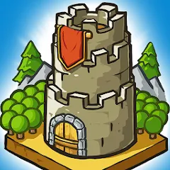 Взломанная Grow Castle - Tower Defense (Гроу Касл)  [МОД Все открыто] - полная версия apk на Андроид