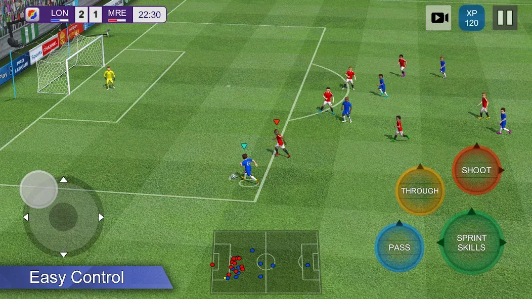 Pro League Soccer (Про лига футбола)  [МОД Mega Pack] Screenshot 1