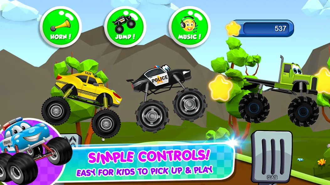 Monster Trucks Game for Kids 2 (Монстр Тракс Игра для Детей 2)  [МОД Mega Pack] Screenshot 5