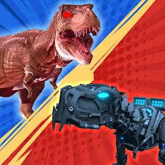 Взлом Dinosaur Monster Fight Battle (Бамбам Монстр Против 100 Дверей)  [МОД Mega Pack] - стабильная версия apk на Андроид