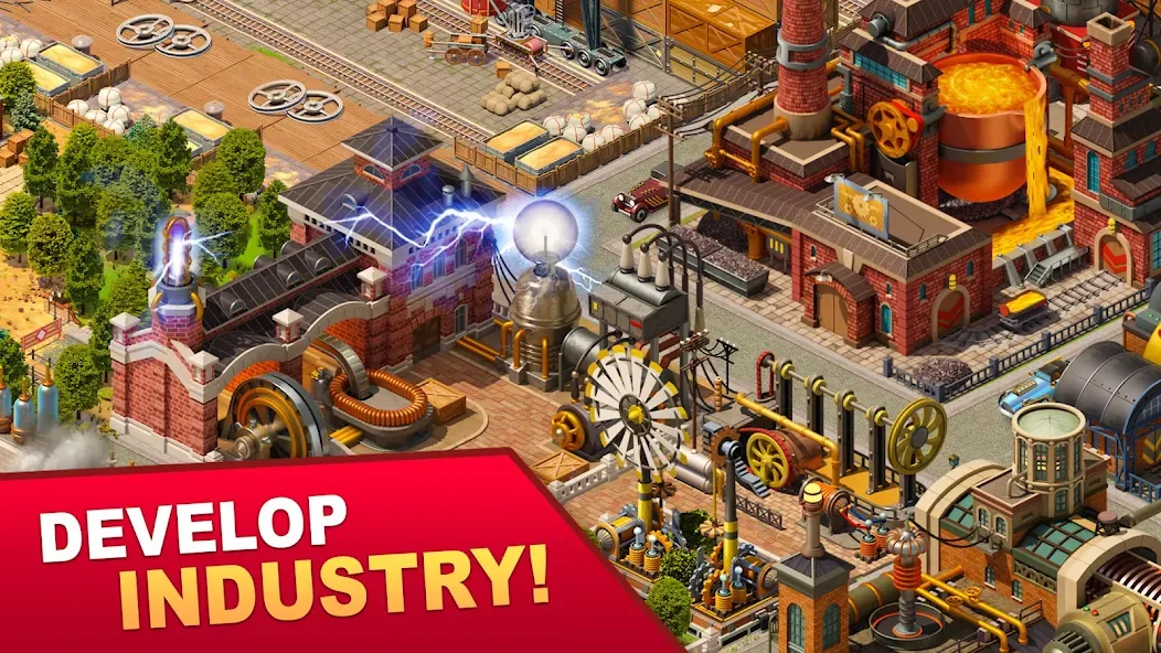 Steam City: Town building game (Стим Сити)  [МОД Меню] Screenshot 3