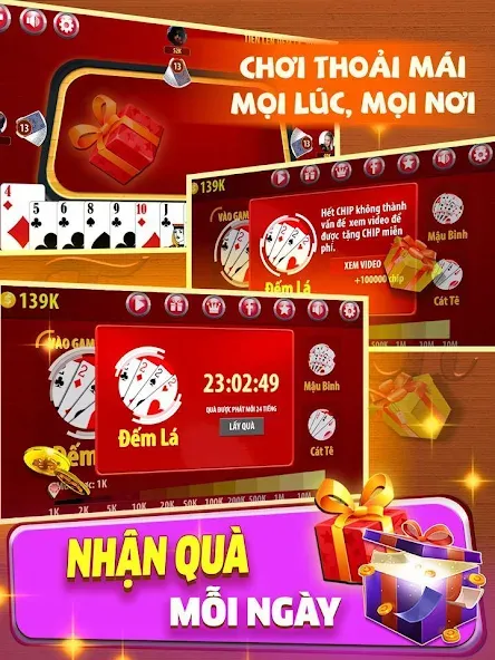 Tiến Lên Đếm Lá - Tien Len  [МОД Бесконечные монеты] Screenshot 3