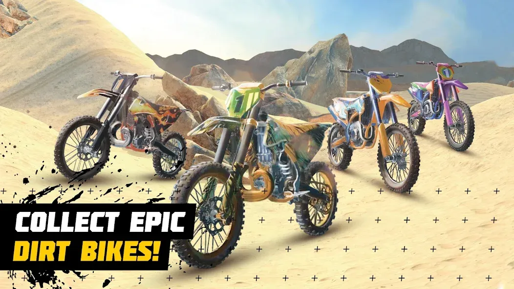 Dirt Bike Unchained: MX Racing (Дерт Байк Анчейнд)  [МОД Unlimited Money] Screenshot 1