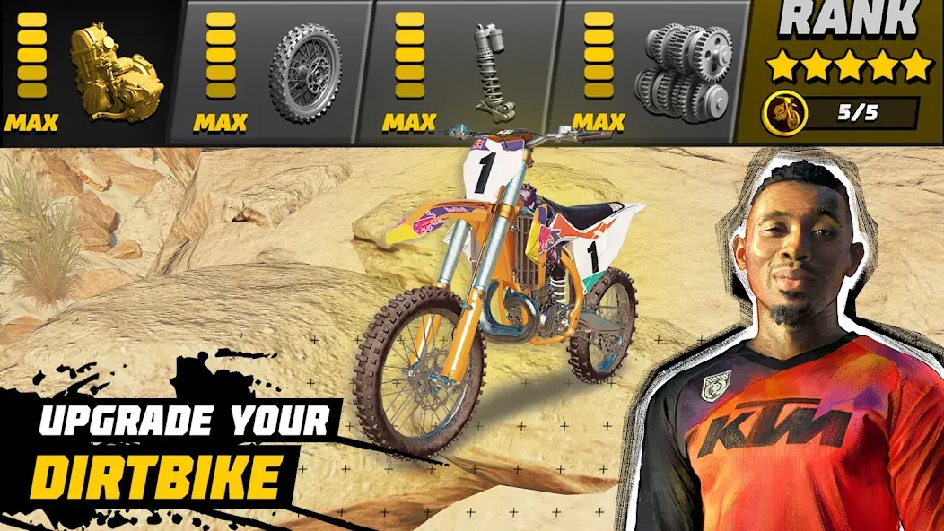 Dirt Bike Unchained: MX Racing (Дерт Байк Анчейнд)  [МОД Unlimited Money] Screenshot 3