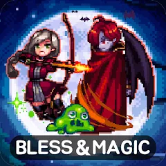 Взломанная Bless & Magic: Idle RPG game  [МОД Mega Pack] - стабильная версия apk на Андроид