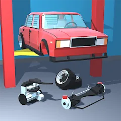 Взломанная Retro Garage - Car Mechanic  [МОД Бесконечные деньги] - стабильная версия apk на Андроид