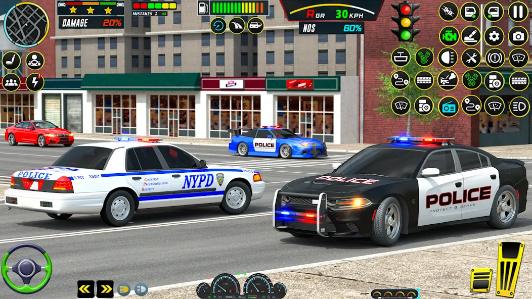 US Police Car Parking - King  [МОД Много монет] Screenshot 3