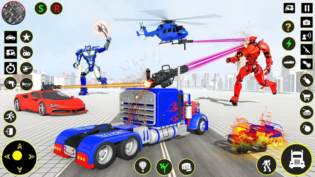 Truck Game - Car Robot Games  [МОД Много монет] Screenshot 2