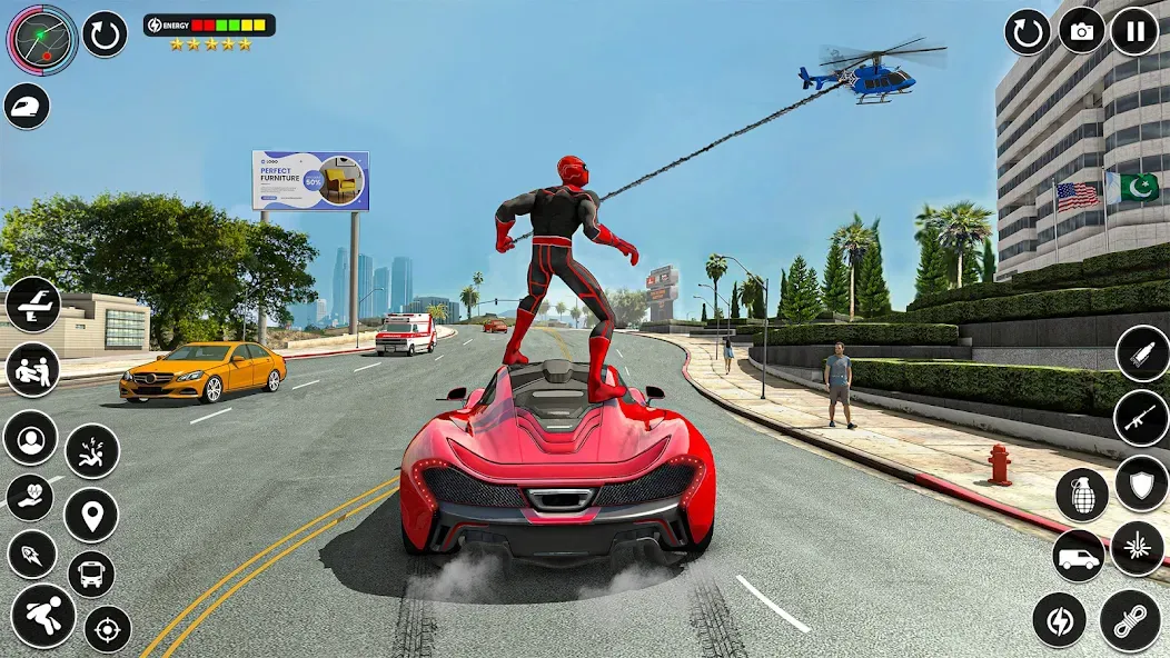 Spider Rope Games - Crime Hero  [МОД Mega Pack] Screenshot 2