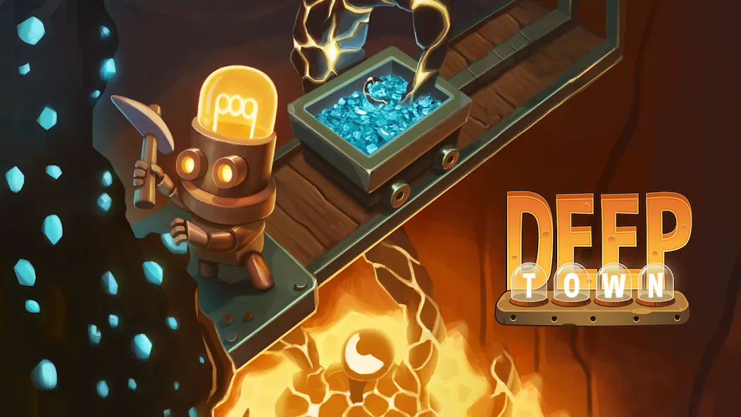 Deep Town: Idle Mining Tycoon (Дип Таун)  [МОД Бесконечные монеты] Screenshot 1